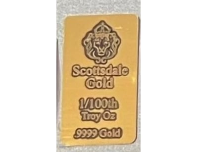 1/100TH OZ SCOTTDALE GOLDBAR  



311204+74