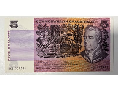 AUSTRALIAN $5 POLYMER BANKNOTE, R204 (UNC)

CV: ...