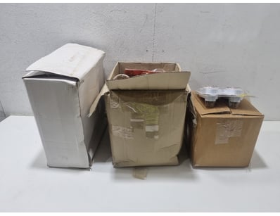 Bulk lot comprising three sealed boxes of assorted...