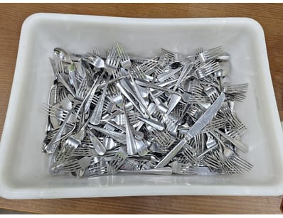 Bulk Lot Of Cutlery Includes Fork, Knife & Spoons...
