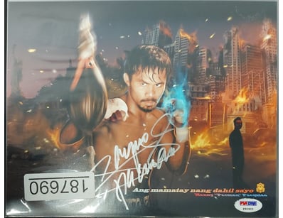3X SIGNED PICTURE OF MANNY PACQUIAO,  BOXING

4885...