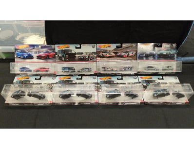 8X ASSORTED HOT WHEELS PREMIUM CAR CULTURE DUO PAC...