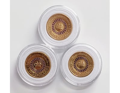 AUSTRALIAN 2013 $2 CORONATION COMMEMORATIVE COINS...