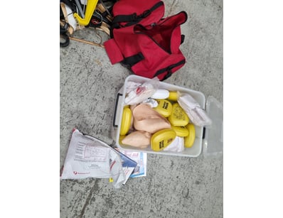 Comprehensive First Aid and CPR Training Kit featu...