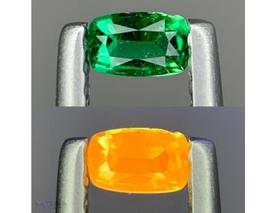 0.085CT NATURAL HAUYNE — GREEN FACETED, UNTREATED ...