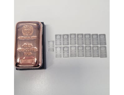 15X 1G GERMANIA MINT 999.9 SILVER AND 1X 999.9 FIN...