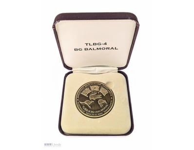 TLBG-4 BG BALMORAL COMMEMORATIVE MEDAL IN ORIGINAL...