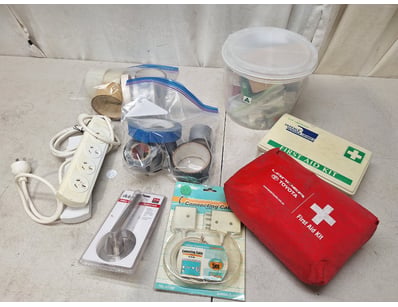 Assorted Household Lot

Includes First AID Kits, A...
