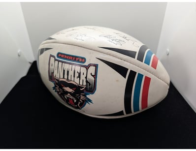 NRL FOOTBALL WITH PRINTED SIGNATURES

Condition:...
