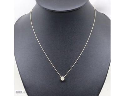 14K YELLOW GOLD, 0.96CT DIAMOND, SOLITAIRE SLIDER ...