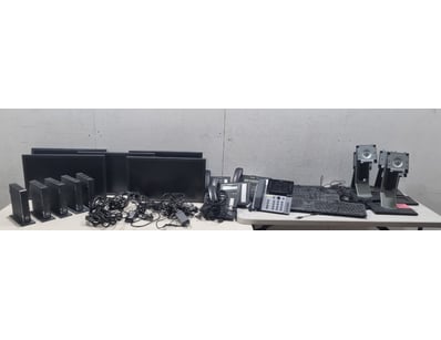 Office Equipment Lot, includes monitors,keyboards ...