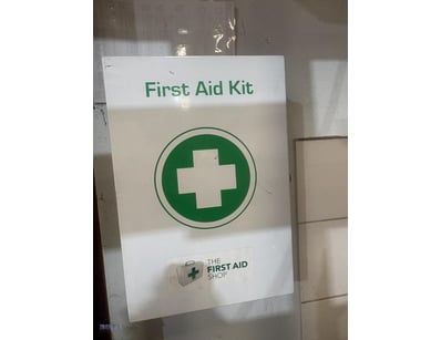 First Aid Kit Cabinets x2 Two stocked first aid ki...