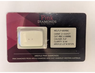 0.01TCW ARGYLE PINK DIAMONDS

Cut: Round Brilliant...