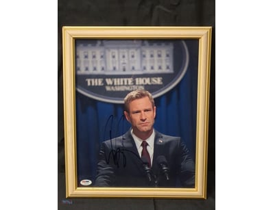 THIS IS A FRAMED, AUTOGRAPHED PHOTOGRAPH OF AARON ...
