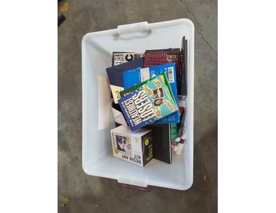 Comprehensive craft supply collection featuring a ...