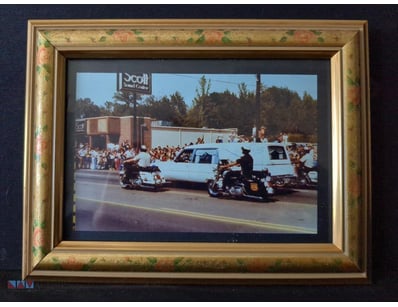 PHOTOGRAPH OF A POLICE ESCORT PARADE, FROM THE FUN...