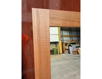 RRP $700 Elegant timbers-framed mirror 

Approx....