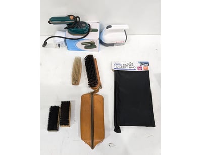Collection of Brushes for Shoe polish and Mini Iro...