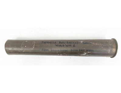 JAPANESE ANTI-AIRCRAFT SHELL FROM WORLD WAR II, BA...