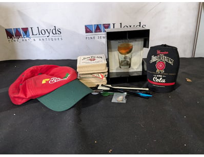 VINTAGE JIM BEAM WHISKEY COLLECTIBLES LOT - PROMOT...