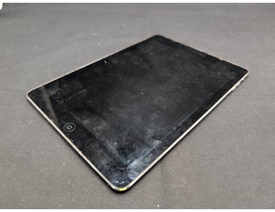 Apple iPad, Model A1474, featuring a silver alumin...