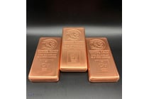 33 · 3x 1kg Copper Bullion .999. 3kg Solid Copper