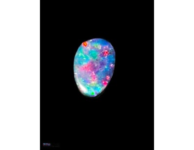 .7 CARATS LIGHTNING RIDGE BLACK OPAL DOUBLET   

D...