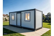 6m 2 Room Accommodation Block, Room 1 Fitted