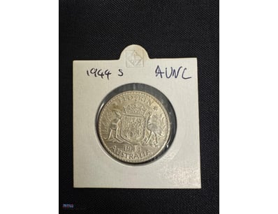 1944 AUSTRALIAN FLORIN minted in San Francisco 
...