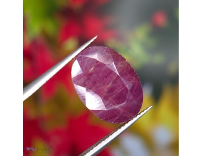 CERTIFIED 9.350CT NATURAL RUBY (CORUNDUM) – OVAL F...