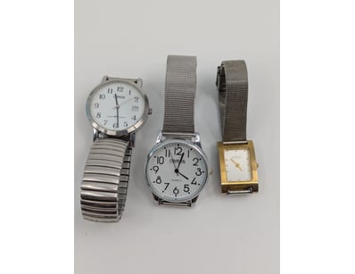 3 X WATCHES, LORUS, COMBU, SKAGEN, STAINLESS STEEL...