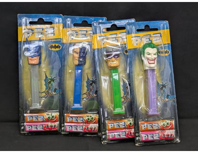 BATMAN PEZ DISPENSER COLLECTION - VINTAGE CHARACTE...