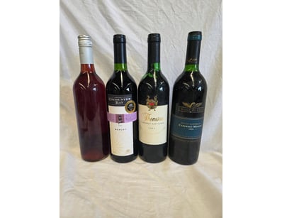 Collection of Wines including Wold Bass 750ml Cabe...
