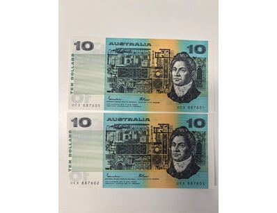 AUSTRALIAN $10 BANKNOTES, R309 (UNC)

CV: $120
...