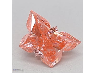 LAB GROWN DIAMOND BUTTERFLY 1.09CT FANCY VIVID  PI...