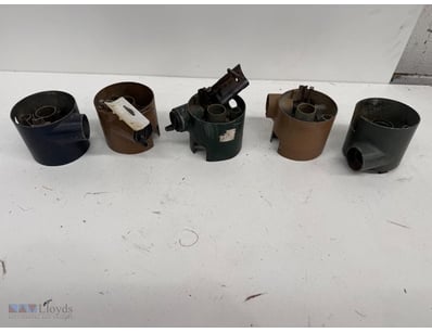 Lot of five vintage automotive electrical junction...