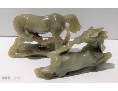 SOAPSTONE CARVED CHINESE HORSE ORNAMENTS

Each One...