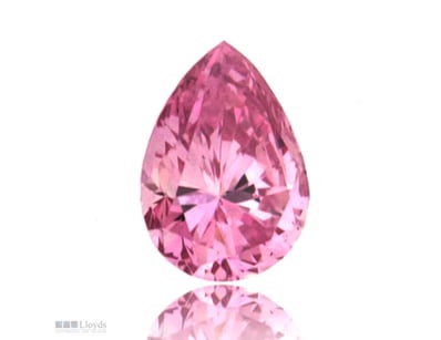0.10CT AUSTRALIAN PINK PEAR CUT DIAMOND OF ARGYLE ...