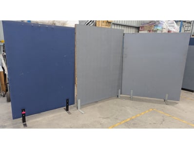 Portable modular partition panels system comprisin...