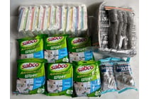 Bulk Cleaning Supplies, Sabco Wipes, Sponges,