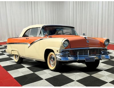 <b>1956 Ford Fairlane Sunliner Convertible - Orang...