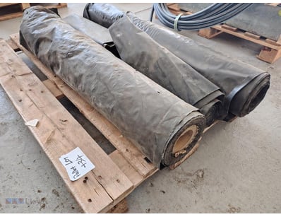 Pallet Lot of Rubber Sheeting - Black 
Manufacture...