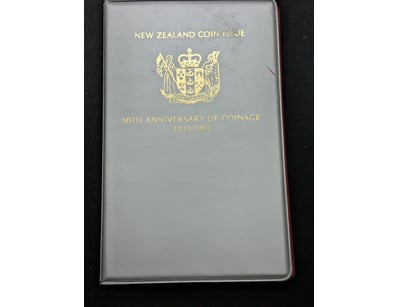 NEW ZEALAND 50TH ANNIVERSARY OF COINAGE UNCIRCULAT...