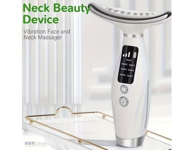 Facial & Neck Massager with Large-Capacity Lithium...