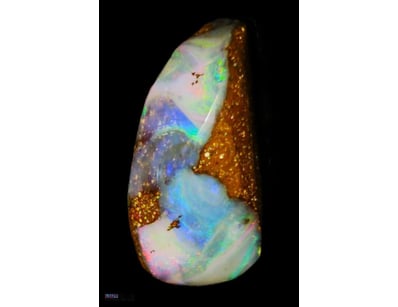 17 CARATS WINTON BOULDER OPAL. SWIRLING PINKS BLUE...