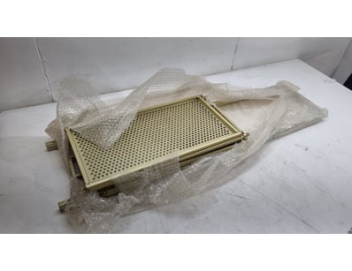 Gold painted steel shelf Unit in box, parts may be...