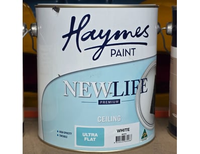 Haymes paint, new life, premium, ceiling, white, u...