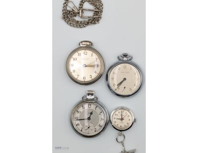WESTCLOX, YORK LEVER, SMITH EMPIRE  POCKETWATCHES ...