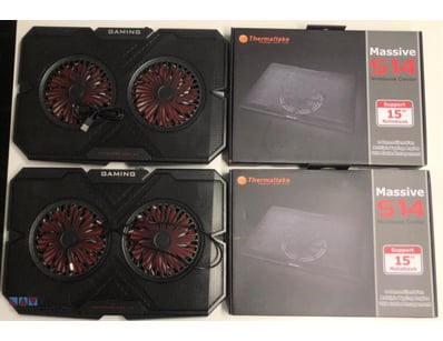 Assorted Notebook / Laptop fan cooler, 2 x Brand N...