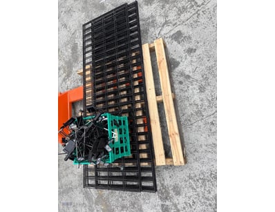 Lot comprises industrial store shelving wall mount...